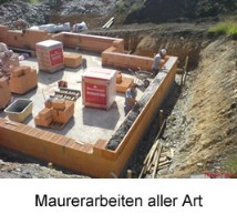 Maurerarbeiten